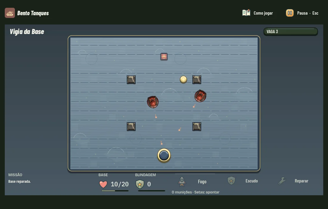 Uma partida de Bento Tanques